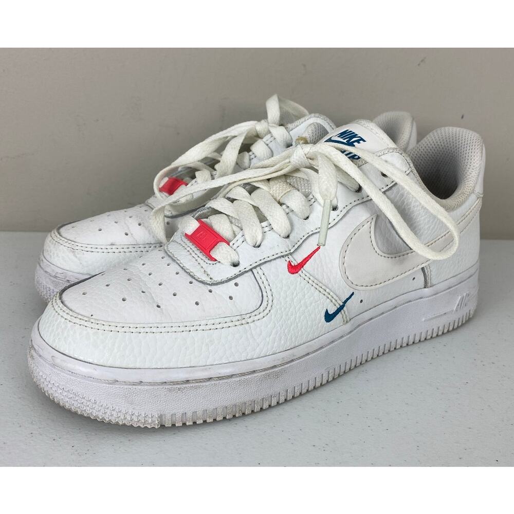 Women Nike Air Force 1 AF1 '07 Essential Summit leather sneakers shoes, 6.5
